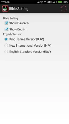 German English Luther Audio Bible android App screenshot 1
